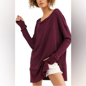 Free People North Shore Thermal in Fig Sorbet